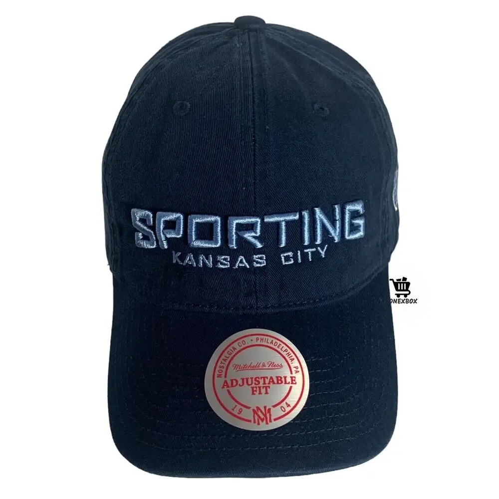 Mitchell & Ness Sporting Kansas City MLS Soccer Strapback Adjustable Cap Hat New